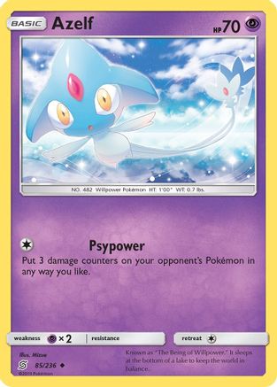 Azelf 085/236  SM  Unified Minds - Uncommon