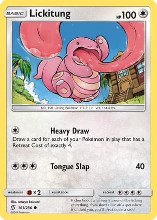 Lickitung 161/236  - Reverse Holofoil SM  Unified Minds - Common