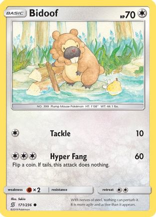 Bidoof 171/236  SM  Unified Minds - Common