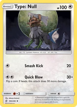 Type: Null 183/236  SM  Unified Minds - Uncommon