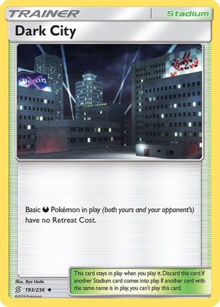 Dark City 193/236  - Reverse Holofoil SM  Unified Minds - Uncommon