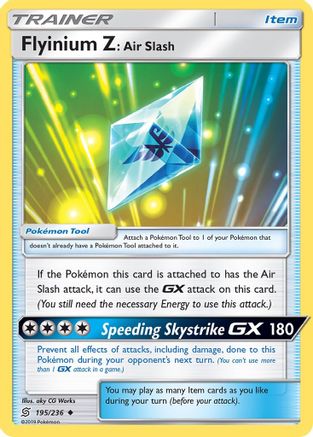 Flyinium Z: Air Slash 195  SM  Unified Minds - Uncommon