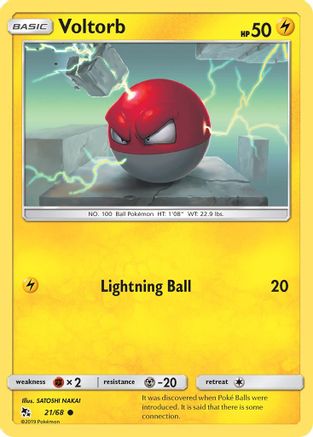 Voltorb 021/68  Hidden Fates - Common