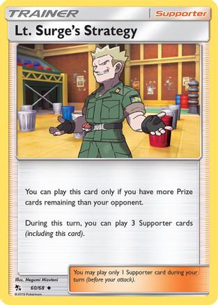 Lt. Surge's Strategy 060/68  Hidden Fates - Uncommon