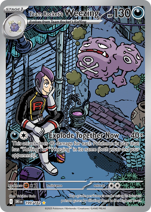 Team Rocket's Weezing - 199/182 - Illustration Rare