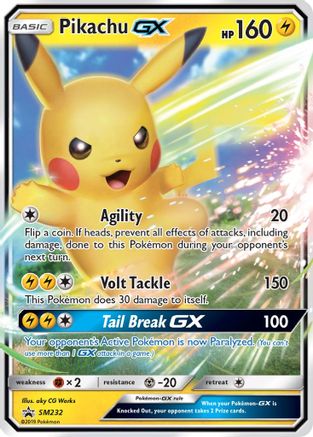 Pikachu GX SM232  - Holofoil SM Promos - Promo