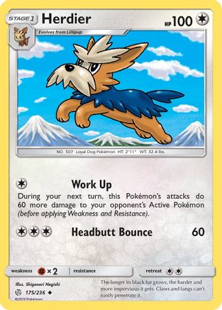 Herdier 175  SM  Cosmic Eclipse - Uncommon