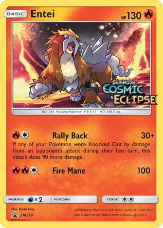 Entei (Prerelease) - SM219 - SM Promos