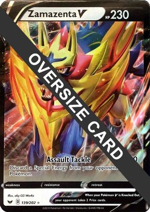 Zamazenta V 139/202  - Holofoil Jumbo Cards - Promo
