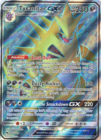 Tyranitar GX (Full Art) - 203/214 - Ultra Rare