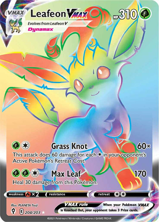 Leafeon VMAX - 204/203 - Secret Rare