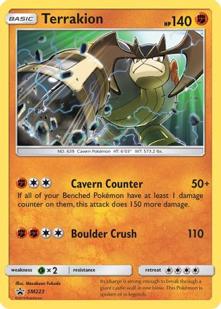 Terrakion SM223  - Holofoil SM Promos - Promo