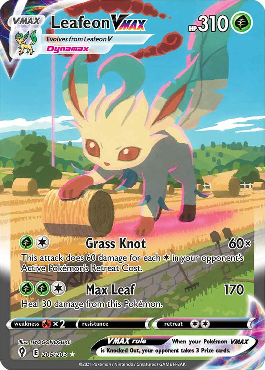 Leafeon VMAX - 205/203 - Alternate Art Ultra Rare