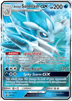 Alolan Sandslash GX - SM236 - SM Promos