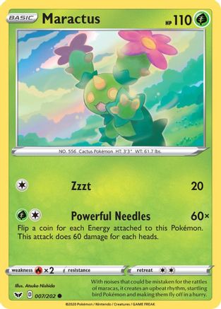 Maractus 007/202  SWSH01 Sword & Shield Base Set - Common
