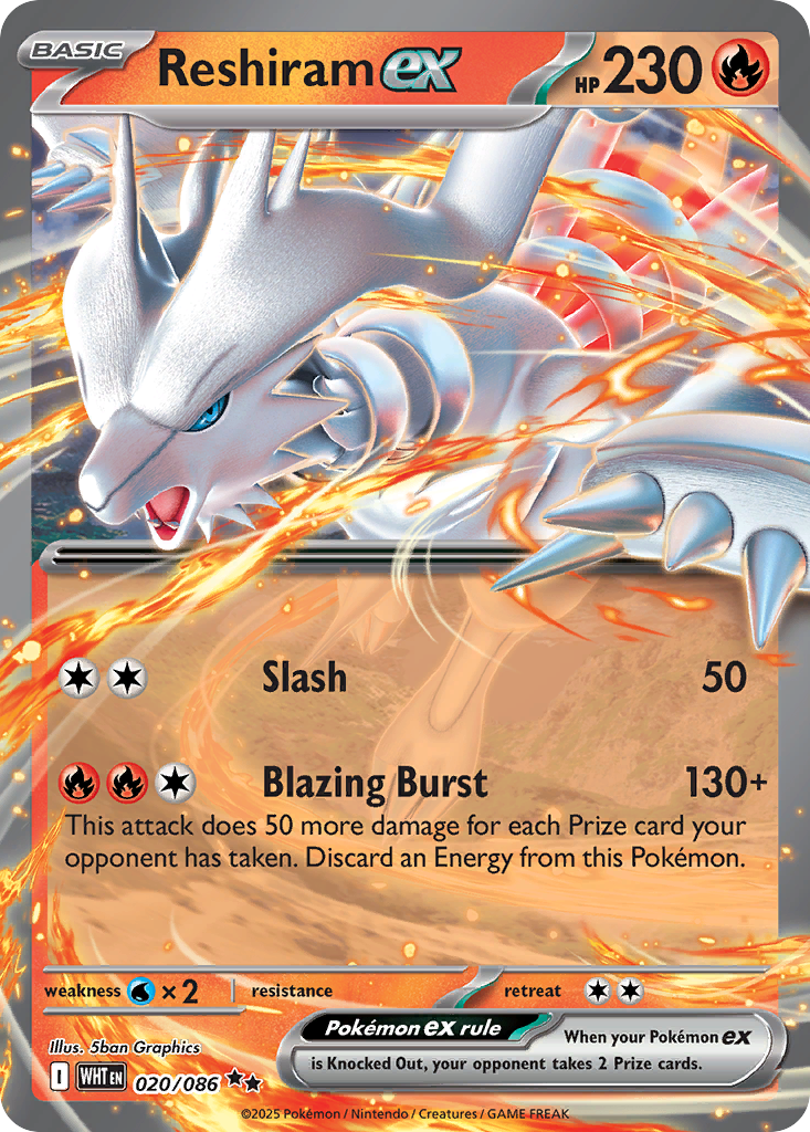 Reshiram ex - 020/086 - Double Rare