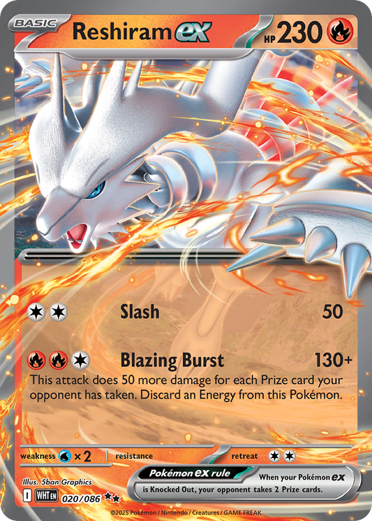 Reshiram ex - 020/086 - Double Rare