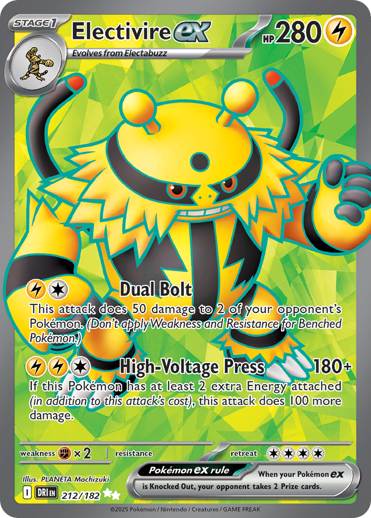 Electivire ex - 212/182 - Ultra Rare