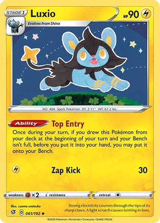 Luxio 061/192  SWSH02 Rebel Clash - Uncommon