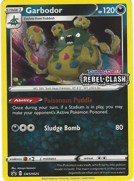 Garbodor (Prerelease) - SWSH025 - SWSH Promos