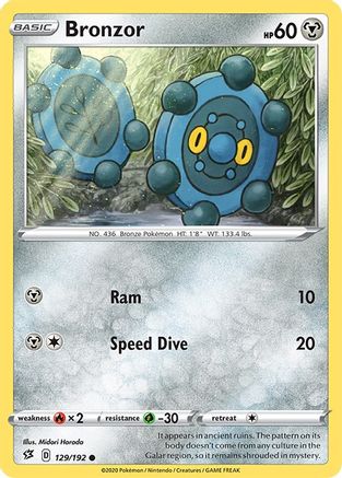 Bronzor 129/192  SWSH02 Rebel Clash - Common