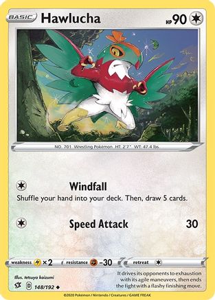 Hawlucha 148/192  SWSH02 Rebel Clash - Uncommon