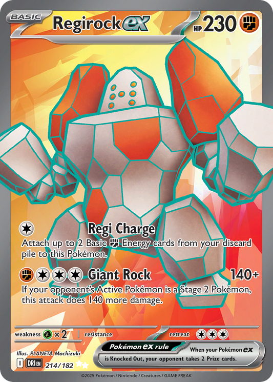 Regirock ex - 214/182 - Ultra Rare
