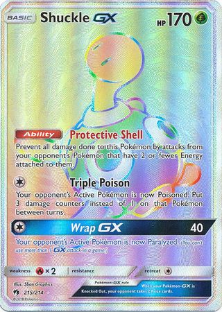Shuckle GX (Secret) - 215/214 - Secret Rare