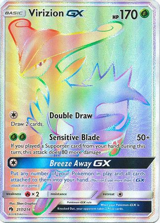 Virizion GX (Secret) - 217/214 - Secret Rare
