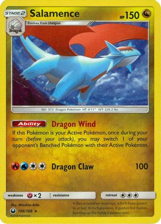 Salamence 106/168  - Holofoil Miscellaneous Cards & Products - SM Promo