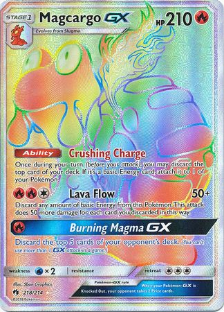 Magcargo GX (Secret) - 218/214 - Secret Rare