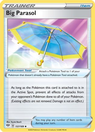 Big Parasol 157/189  SWSH03 Darkness Ablaze - Uncommon