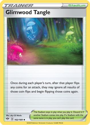 Glimwood Tangle 162/189  - Reverse Holofoil SWSH03 Darkness Ablaze - Uncommon