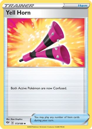 Yell Horn 173/189  - Reverse Holofoil SWSH03 Darkness Ablaze - Uncommon