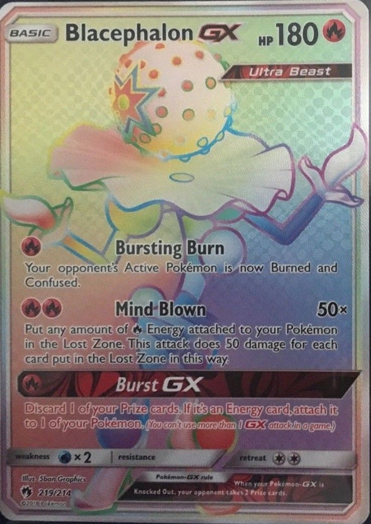Blacephalon GX (Secret) - 219/214 - Secret Rare