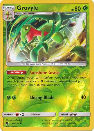 Grovyle - 21/214 - Uncommon - Reverse Holofoil