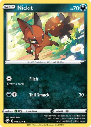 Nickit 046/73  - Reverse Holofoil Champions Path - Common