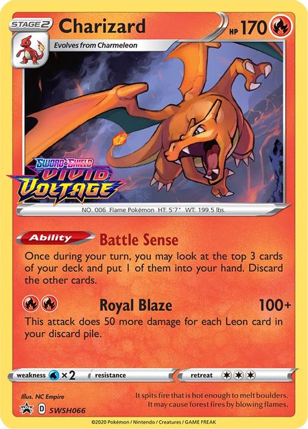 Charizard (Prerelease) - SWSH066 - SWSH Promos