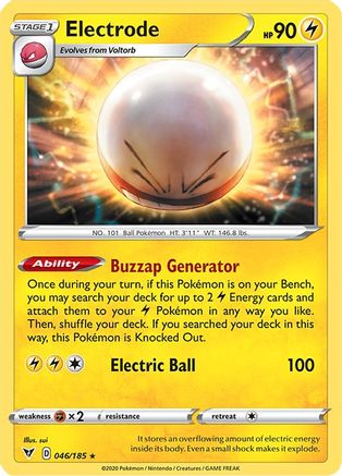 Electrode 046/185  - Holofoil SWSH04 Vivid Voltage - Holo Rare