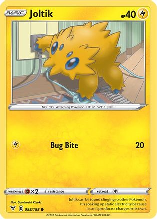 Joltik 055/185  - Reverse Holofoil SWSH04 Vivid Voltage - Common
