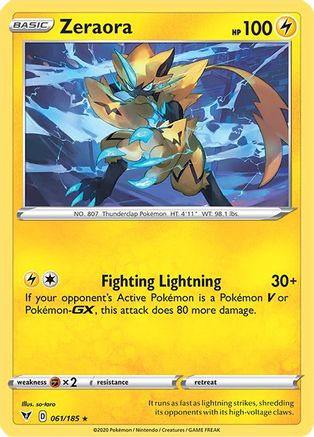 Zeraora 061/185  - Holofoil SWSH04 Vivid Voltage - Holo Rare