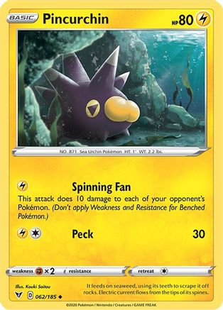 Pincurchin 062/185  SWSH04 Vivid Voltage - Uncommon