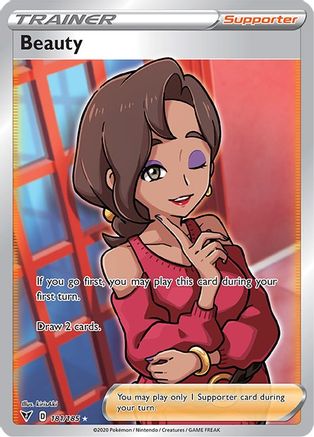 Beauty (Full Art) 181/185  - Holofoil SWSH04 Vivid Voltage - Ultra Rare