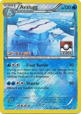 Avalugg 031/106  - Reverse Holofoil League & Championship Cards - Promo