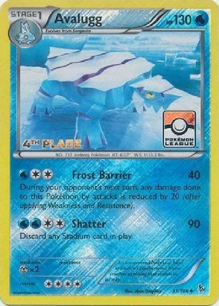 Avalugg 031/106  - Reverse Holofoil League & Championship Cards - Promo