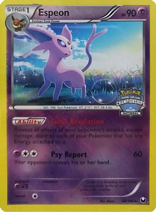 Espeon 048/108  - Reverse Holofoil League & Championship Cards - Promo