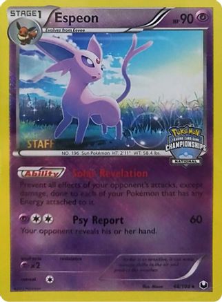 Espeon 048/108  - Reverse Holofoil League & Championship Cards - Promo
