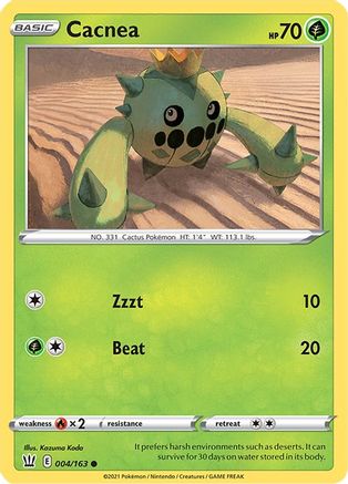 Cacnea 004/163  SWSH05 Battle Styles - Common