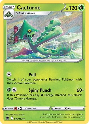 Cacturne 005/163  SWSH05 Battle Styles - Uncommon