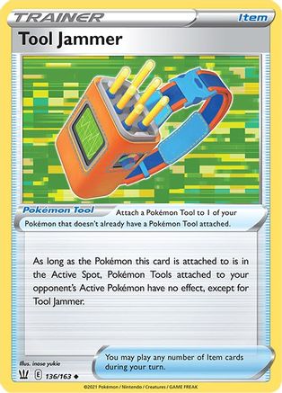 Tool Jammer 136/163  - Reverse Holofoil SWSH05 Battle Styles - Uncommon